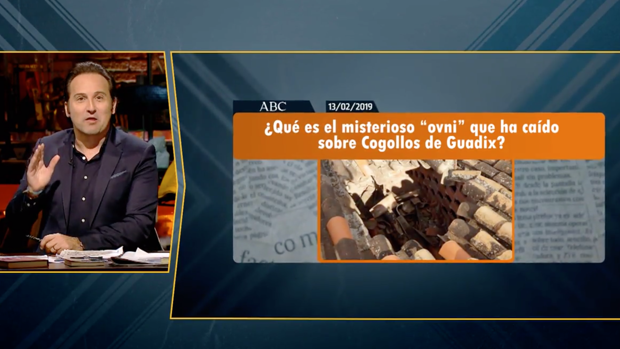 Fotograma del reportaje de Cuarto Milenio sobre el OVNI de Cogollos de Guadix