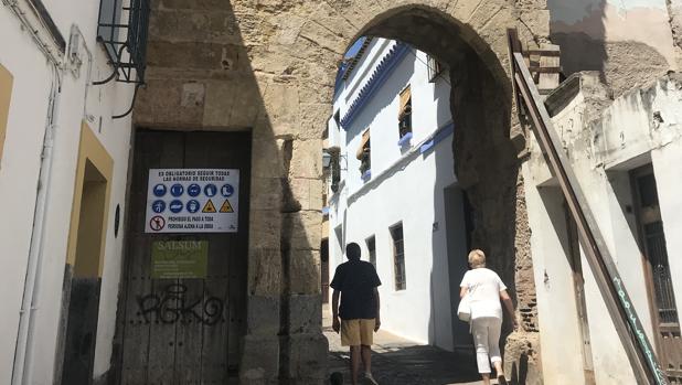 El Arco del Portillo, en una imagen tomada ayer
