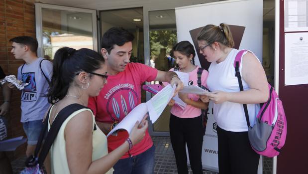 Pruebas de Selectividad de este año celebradas en la Facultad de Medicina de Córdoba