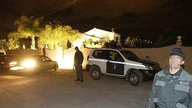 Los Naranjos en una de las intervenciones de la Guardia Civil en la finca