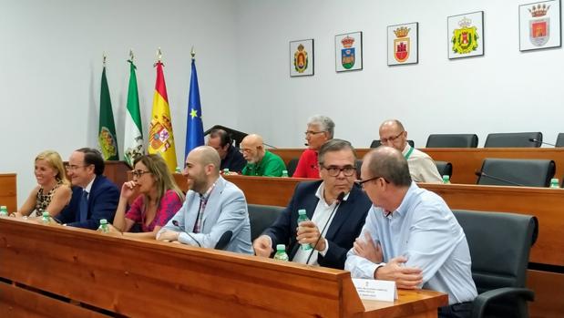 Algunos de los participantes en el pleno del Consejo Económico y Social del Campo de Gibraltar