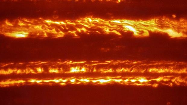 Jupiter captado por el instrumento VISIR del VLT