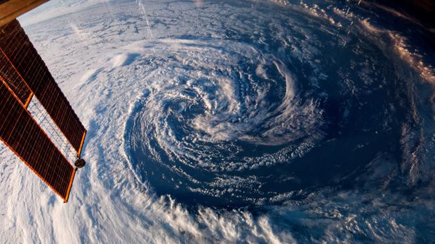 Una tormenta vista desde el espacio