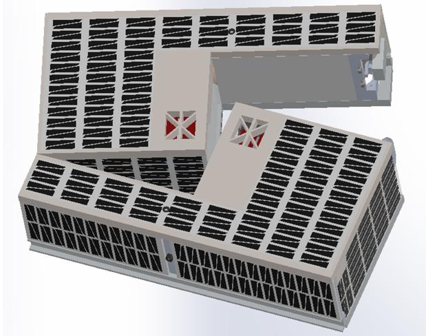 Una representación del CubeSat separado después del despliegue