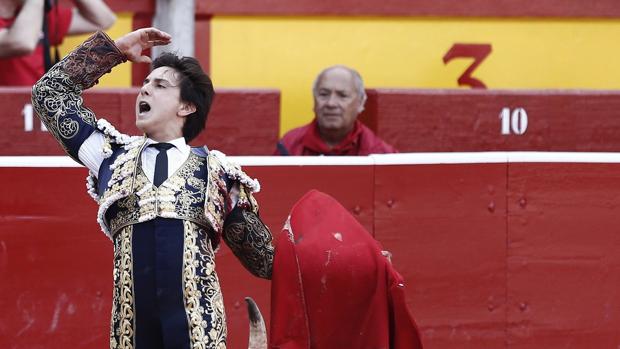 Andrés Roca Rey, el pasado año en la Feria del Toro de Pamplona