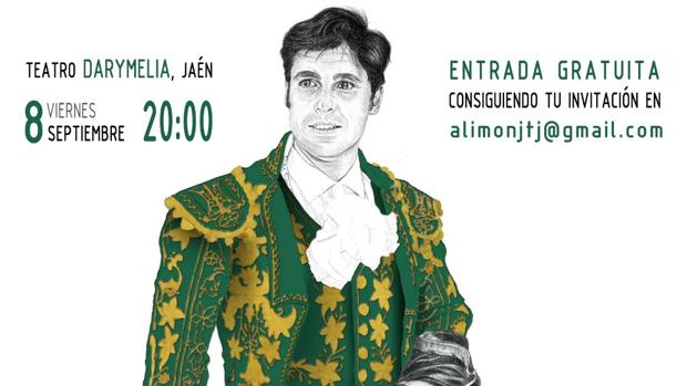Detalle del cartel anunciador del homenaje a Francisco Rivera