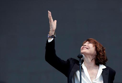 Jane Birkin, ayer en Barcelona