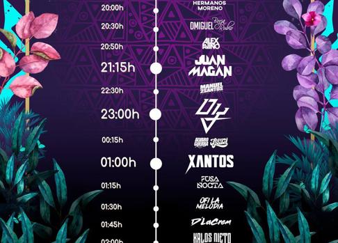 Horarios festival.