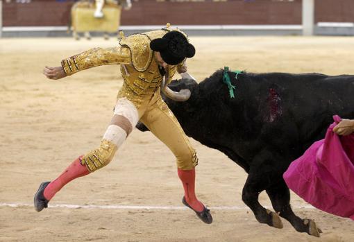 Octavio Chacón, cogido por el quinto