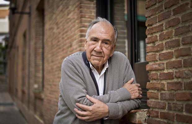 El poeta Joan Margarit, fotografiado en 2018