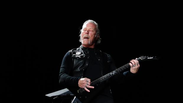 James Hetfield, en un concierto de Metallica
