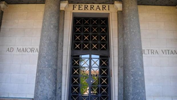 Imagen del mausoleo de la familia Ferrari en el cementerio de San Cataldo, en Módena
