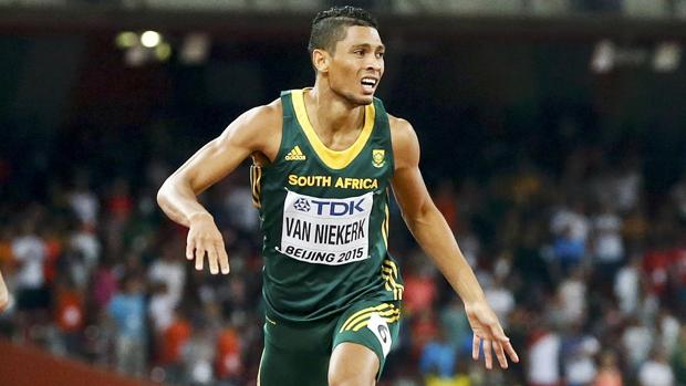 Van Niekerk en acción