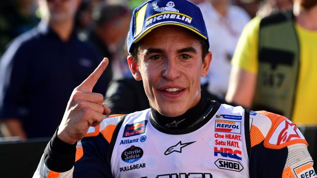 Marc Márquez ha celebrado su quinto título en MotoGP