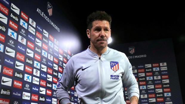 Diego Pablo Simeone, técnico del Atlético de Madrid