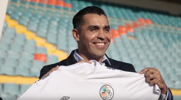 Marco Antonio Rodríguez «Chiquimarco», el día de su presentación con el Salamanca CF UDS