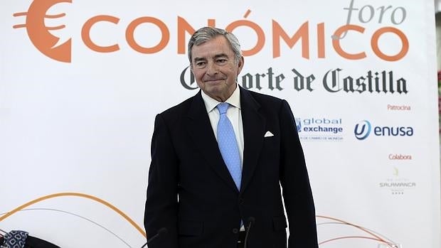 Javier Vega de Seoane, durante un foro económico