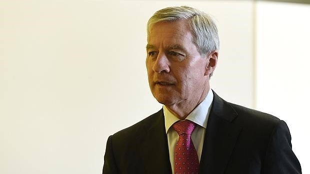 Jürgen Fitschen, a su llegada al juzgado en Munich