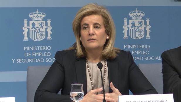 La ministra de Empleo y Seguridad Social, Fátima Báñez