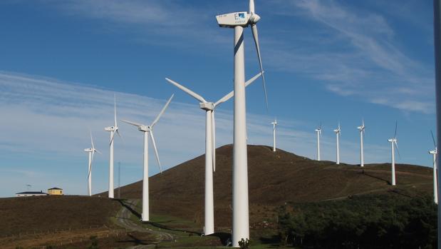 Parque eólico en Galicia