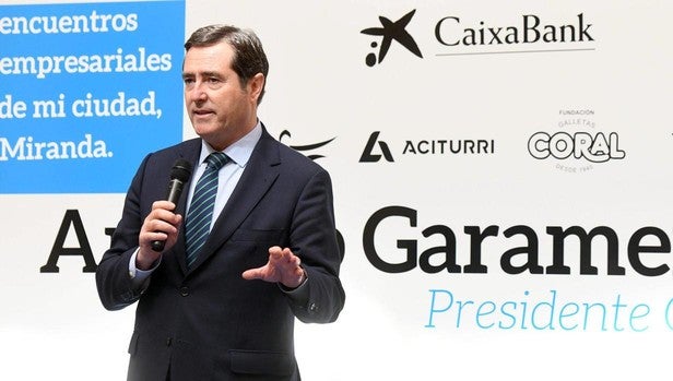Conferencia del presidente de la Confederación Española de Organizaciones Empresariales (CEOE), Antonio Garamendi