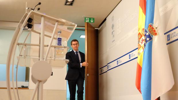 El presidente de la Xunta, Alberto Núñez Feijóo