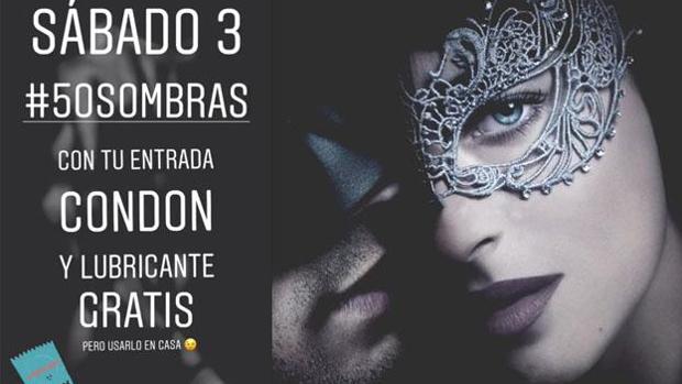 Anuncio de la sala Concept de Logroño, donde regalan preservativo y lubricante con la entrada