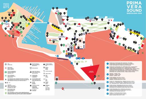 Mapa del recinto del Fórum
