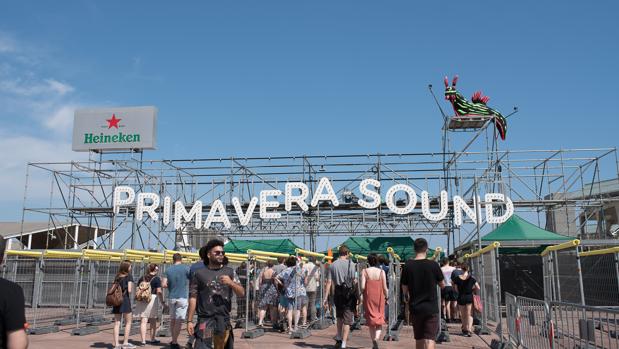 Acceso principal al recinto del Primavera Sound