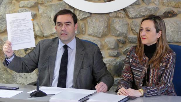 Los diputados del PP Alberto Pazos y Teresa Egerique