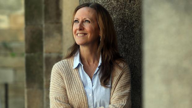 Marta González, el pasado viernes en la Plaza de la Quintana, en Santiago de Compostela