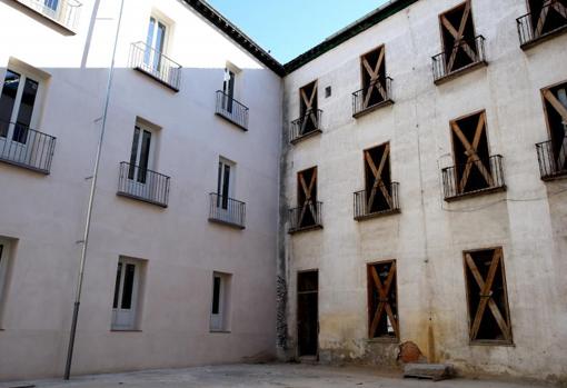 Uno de los cuerpos del Palacio, aun por restaurar