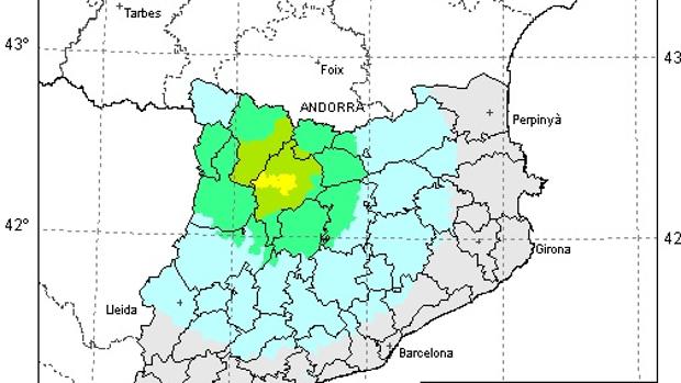 Detalle de la zona cero del terremoto de este miércoles