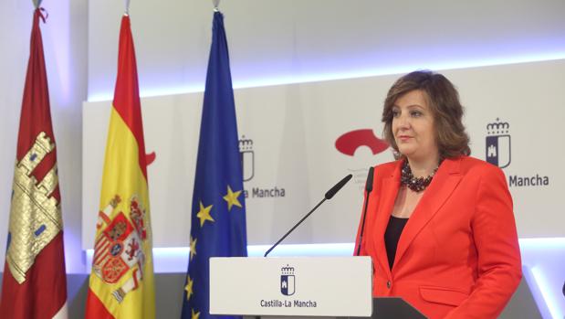 La consejera de Economía, Empresas y Empleo, Patricia Franco, en rueda de prensa