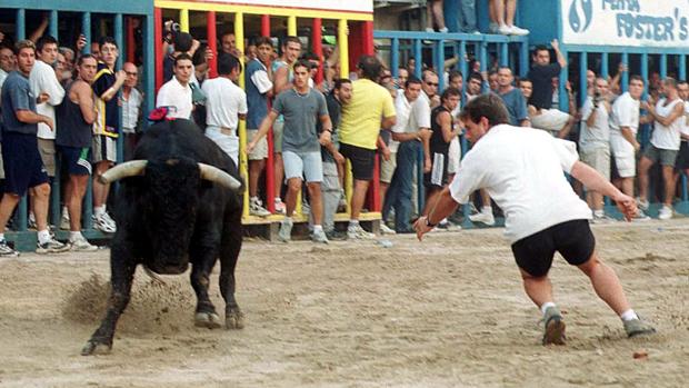 Imagen de archivo de uno de los encierros de los festejos taurinos en la Comunidad Valenciana