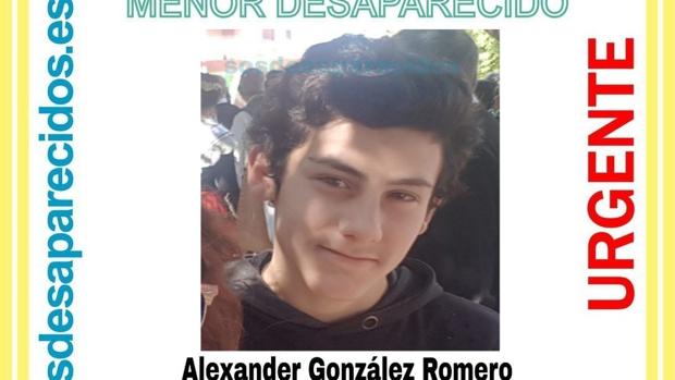 Imagen difundida para encontrar al menor en Castellón