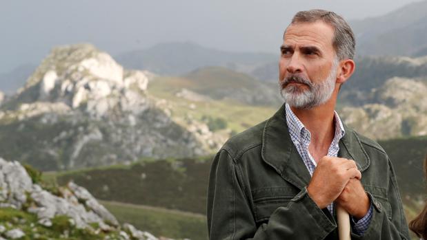 Don Felipe, en los Picos de Europa, el pasado mes de septiembre