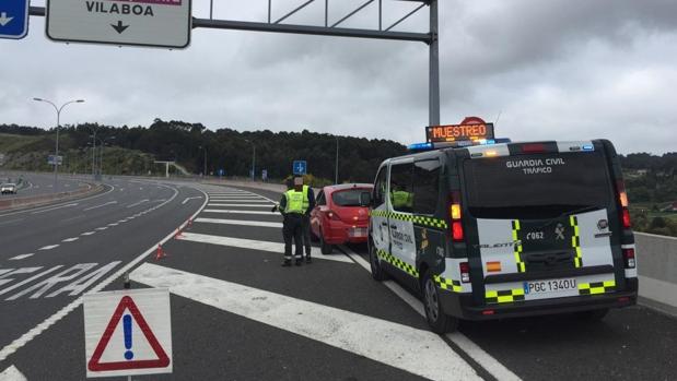 Imagen de uno de los controles que detectaron al conductor