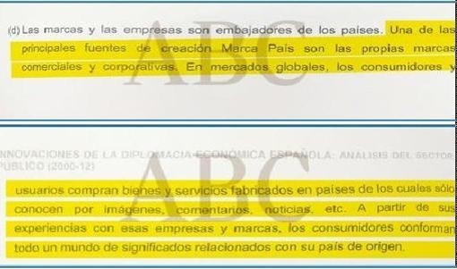 Parte de la tesis de Sánchez que contiene el plagio