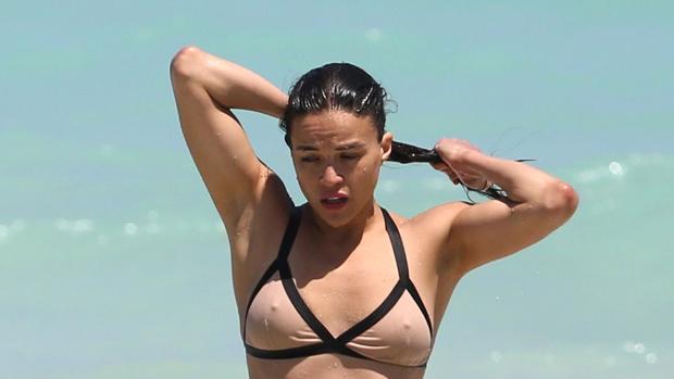 La actriz Michelle Rodríguez