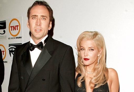 Cage y Lisa Marie Presley