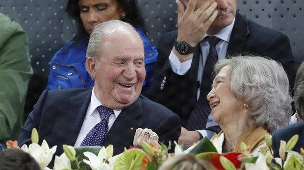Don Juan Carlos y Doña Sofía en el Mutua Madrid Open