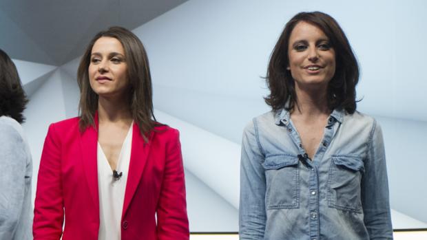 Inés Arrimadas (izquierda) y Andrea Levy (derecha) coincidieron en un debate electoral las pasadas elecciones