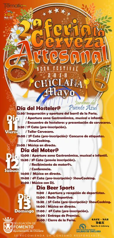 Programación de la II Feria de la Cerveza Artesanal de Chiclana