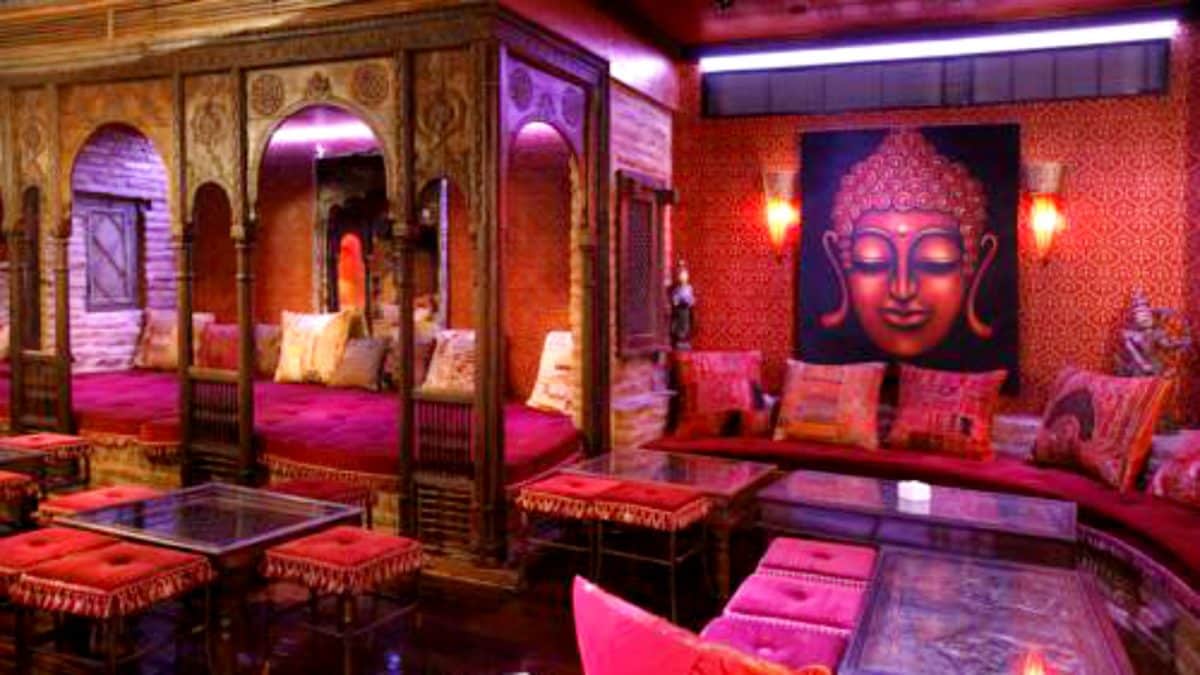 El restaurante se convierte en Siddharta Lounge cuando avanza la noche.