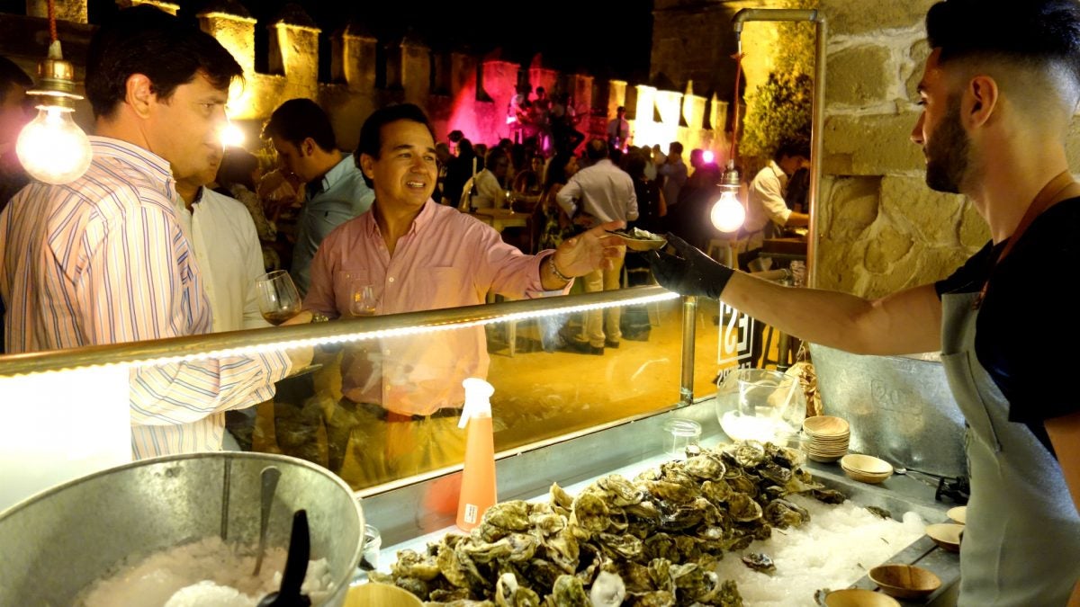 Stand de ostiones de los esteros de la Bahía de Cádiz.