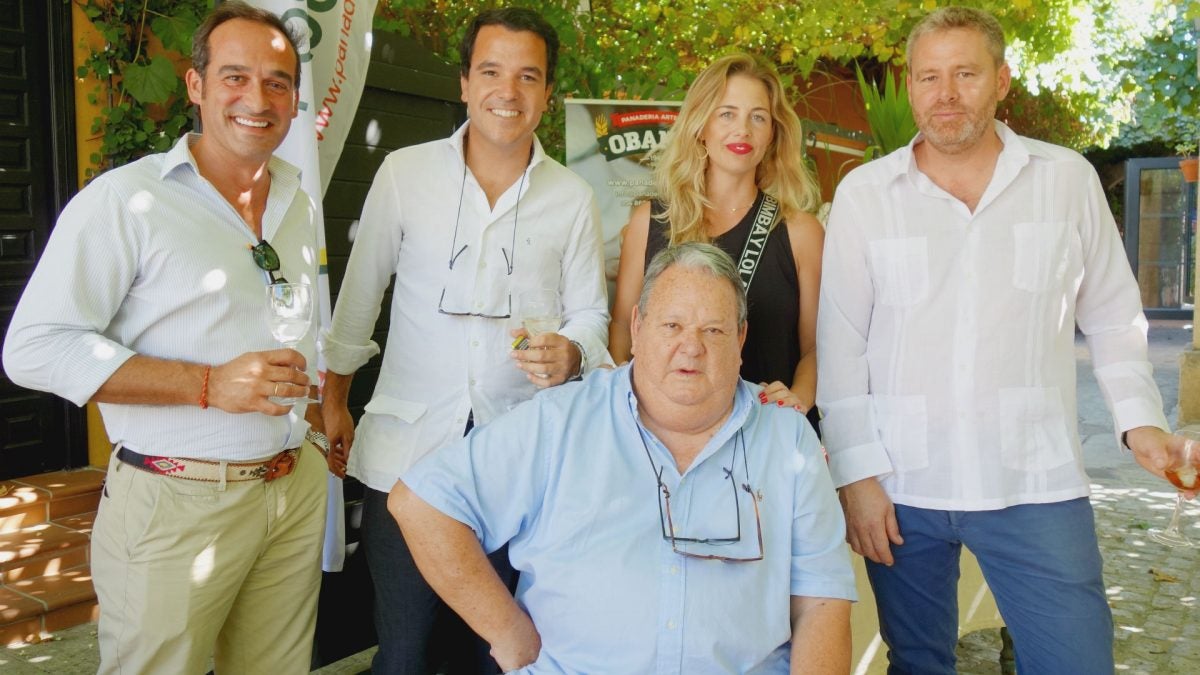 Representantes de Andaluza de sales, Caballero, la Taberna del Chef del Mar y El Laúl junto a Nicolás Terry.