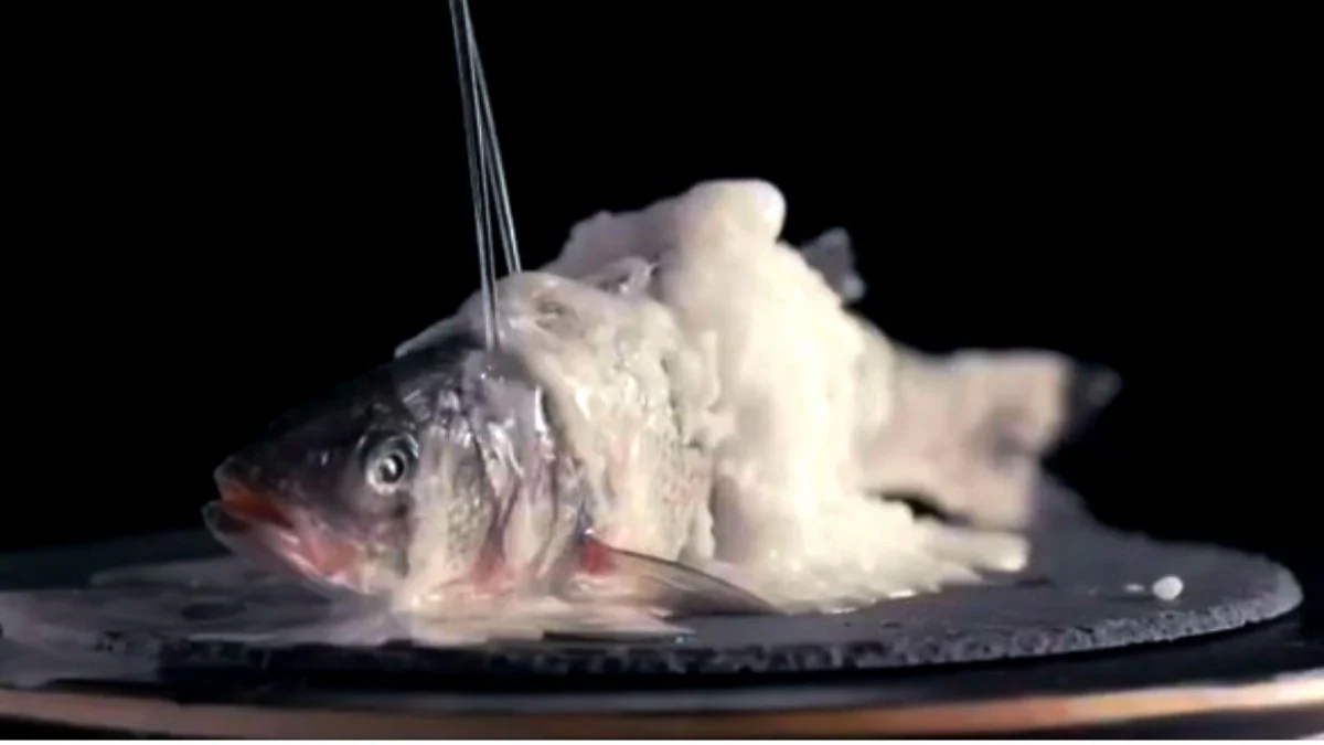 Una imagen del vídeo que Aponiente mostró en las redes sociales sobre la sal líquida. | G.C.