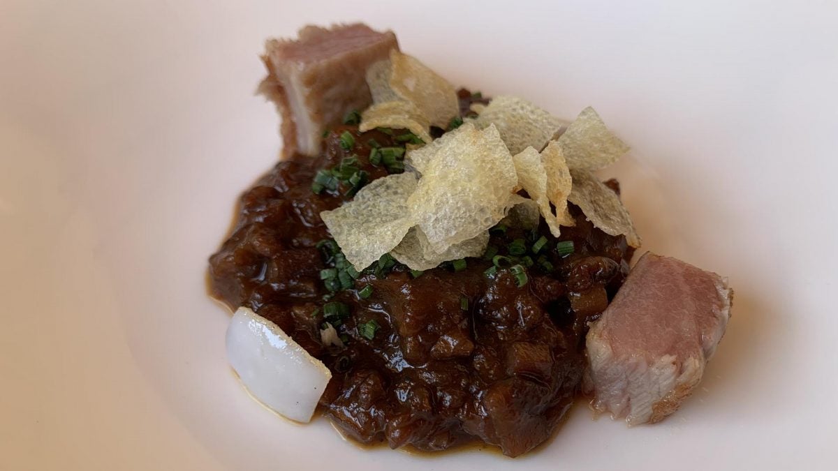 Marmitako de txoco y atún, fusión de Getaria y Cadiz.