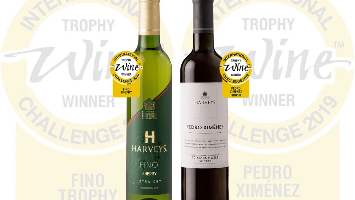 Los dos vinos de Harveys premiados en la IWC | Foto: Cedida